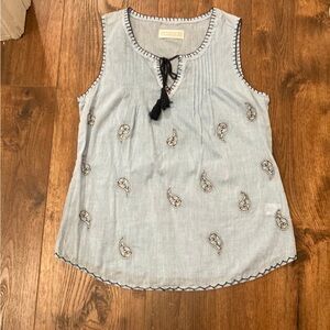 Paisley Cotton tank size small